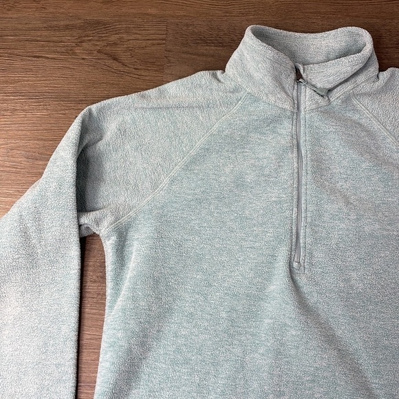 Eddie Bauer Women’s Light Teal 1/4 Zip Micro-fleece Pullover Top, size Medium - Picture 2 of 10